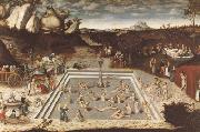 CRANACH, Lucas the Elder The Fountain of Youth (mk08) Germany oil painting artist